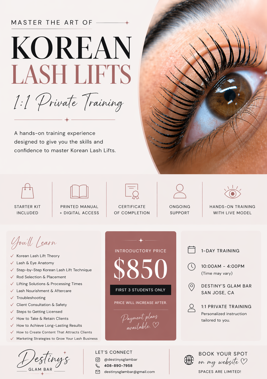 Korean Lash Lift Course