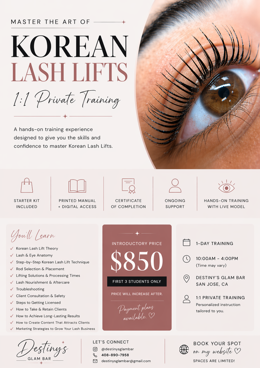Korean Lash Lift Course